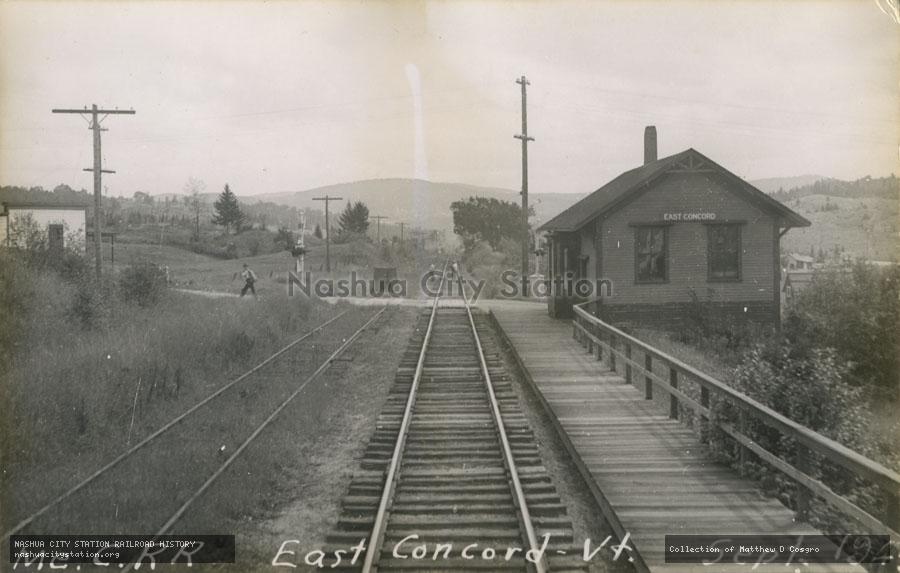 Postcard: Maine Central Railroad, East Concord, Vermont